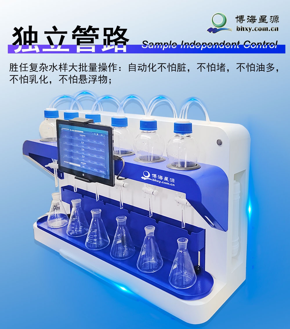 全自動液液萃取儀 密閉式氣流震蕩內循環(huán)萃取機 水中陰離子萃取裝置